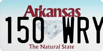 AR license plate 150WRY