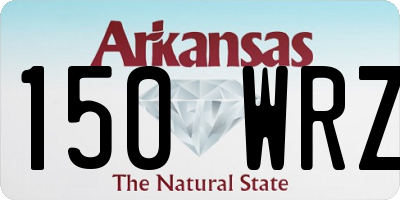 AR license plate 150WRZ
