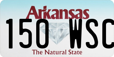 AR license plate 150WSC