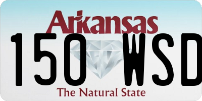 AR license plate 150WSD