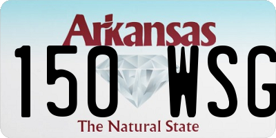 AR license plate 150WSG