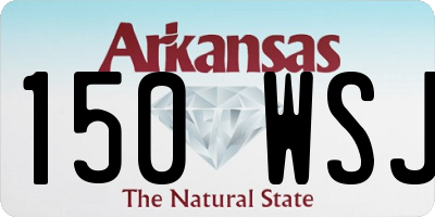 AR license plate 150WSJ