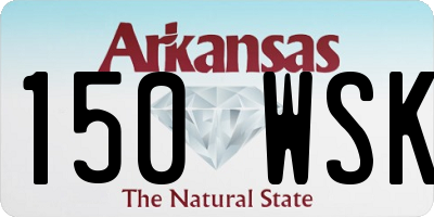 AR license plate 150WSK