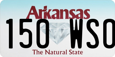 AR license plate 150WSO