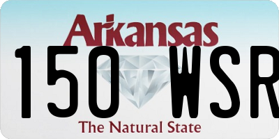 AR license plate 150WSR