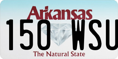 AR license plate 150WSU