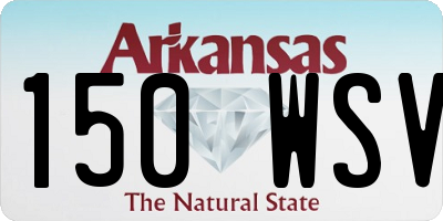 AR license plate 150WSV