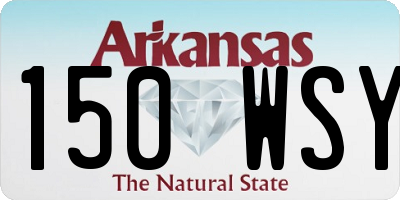 AR license plate 150WSY