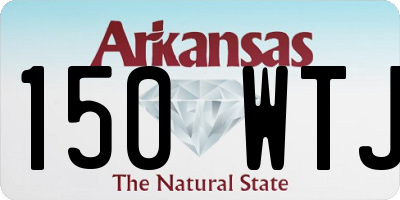 AR license plate 150WTJ