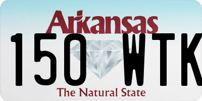 AR license plate 150WTK