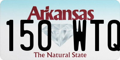 AR license plate 150WTQ