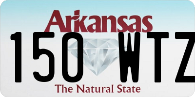 AR license plate 150WTZ
