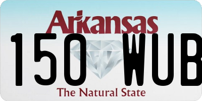AR license plate 150WUB