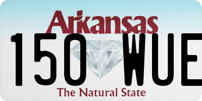 AR license plate 150WUE