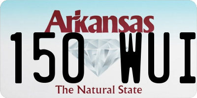 AR license plate 150WUI