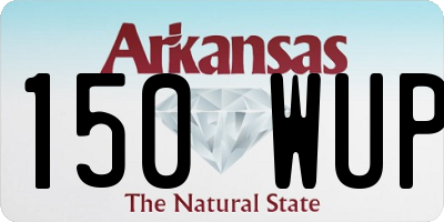 AR license plate 150WUP