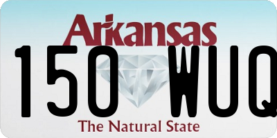 AR license plate 150WUQ