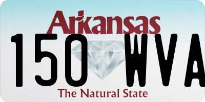 AR license plate 150WVA
