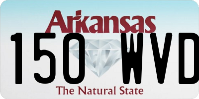 AR license plate 150WVD