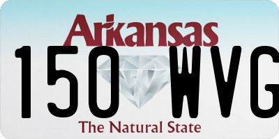 AR license plate 150WVG