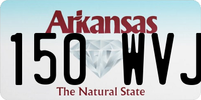 AR license plate 150WVJ