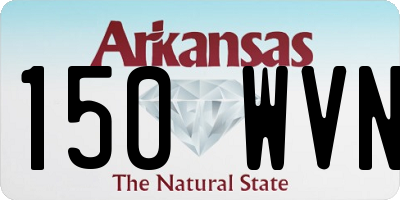 AR license plate 150WVN
