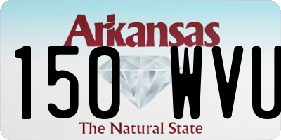 AR license plate 150WVU