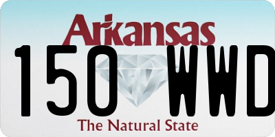 AR license plate 150WWD