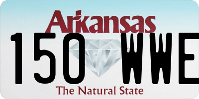 AR license plate 150WWE