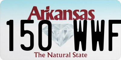 AR license plate 150WWF