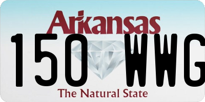 AR license plate 150WWG