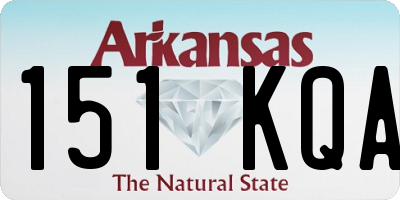 AR license plate 151KQA