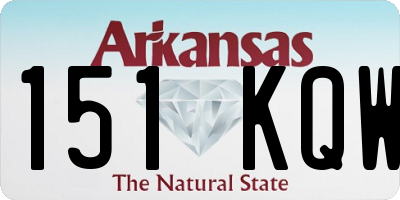 AR license plate 151KQW