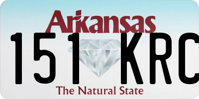 AR license plate 151KRC
