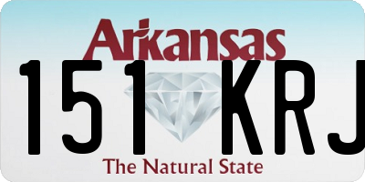 AR license plate 151KRJ