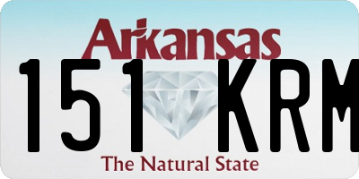 AR license plate 151KRM