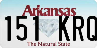 AR license plate 151KRQ