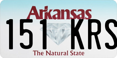 AR license plate 151KRS