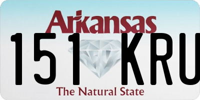 AR license plate 151KRU