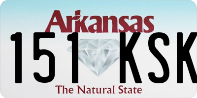 AR license plate 151KSK