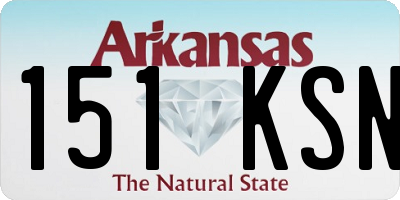 AR license plate 151KSN