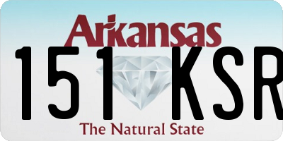 AR license plate 151KSR