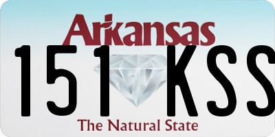 AR license plate 151KSS