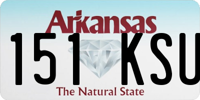 AR license plate 151KSU