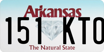 AR license plate 151KTO