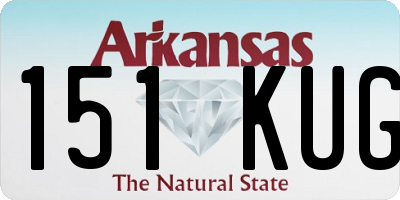 AR license plate 151KUG