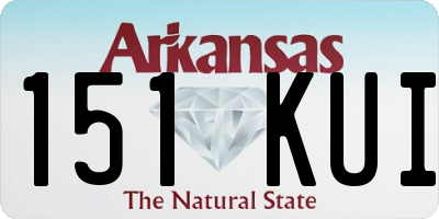 AR license plate 151KUI