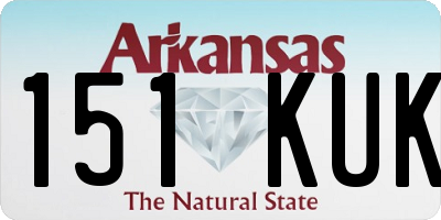 AR license plate 151KUK