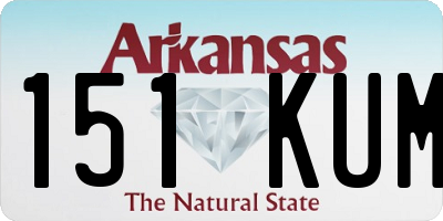 AR license plate 151KUM