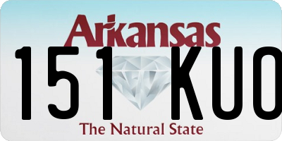 AR license plate 151KUO